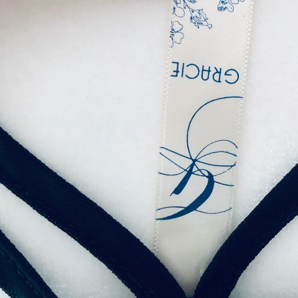 Sheer Black Gracie Hi-Lo Crop Top Sz:L - Picture 4 of 4